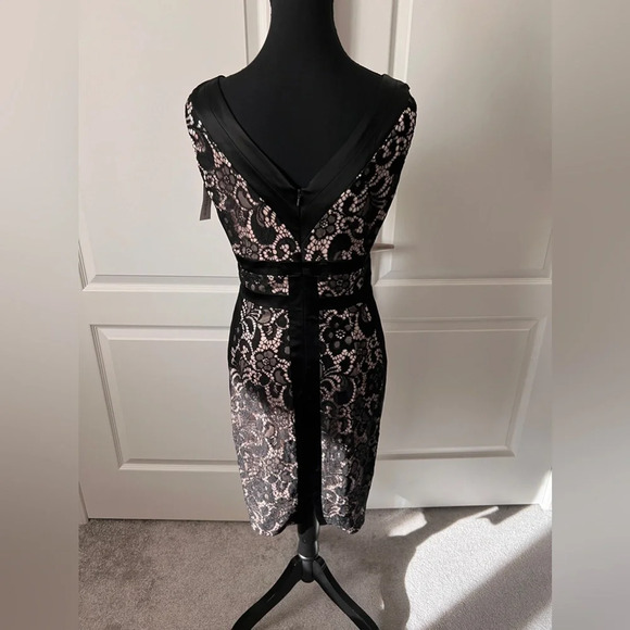 NWT  | Jax | Black Lace Cocktail Dress | Size 6 [49] - Picture 7 of 8
